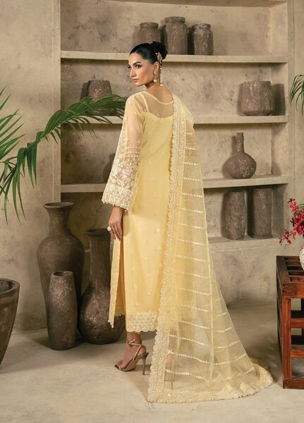 Azira by Gulaal Unstitched Luxury Embroidered Organza 3 piece GL25AF LFU-05 Aureva - Formals Collection