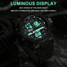 Shein - Sunlifex Sports Fashion Quartz Digital Man Watch