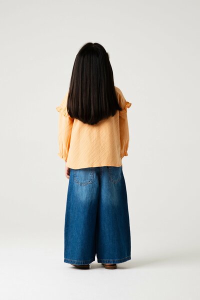 Peach Petal Frill Top