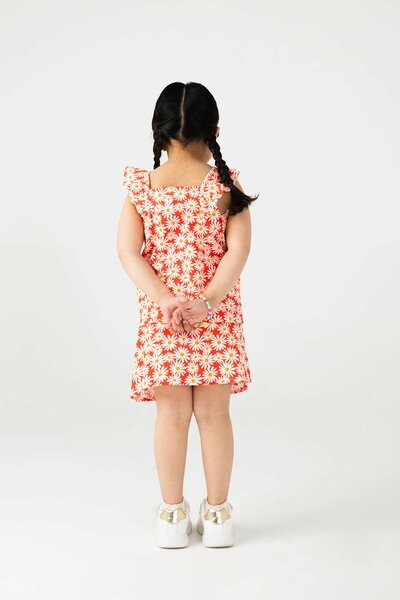 Red Daisy Cotton Co-Ord Set