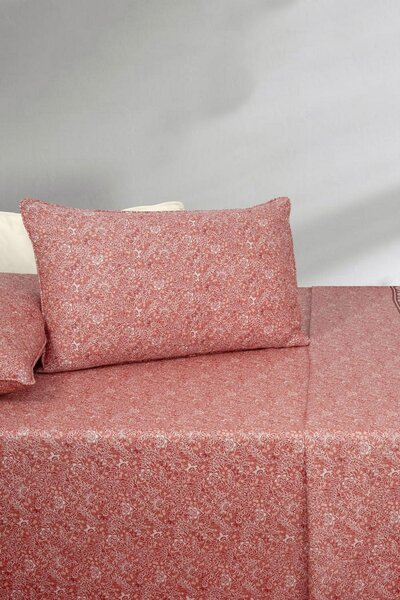 Coral Spice T-200 Bed Sheet Set