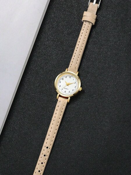 Shein - 1pc Women's Elegant Minimalist Small Dial Quartz Wrist Watch, Fashion & Chic (Watch Box Not Included)