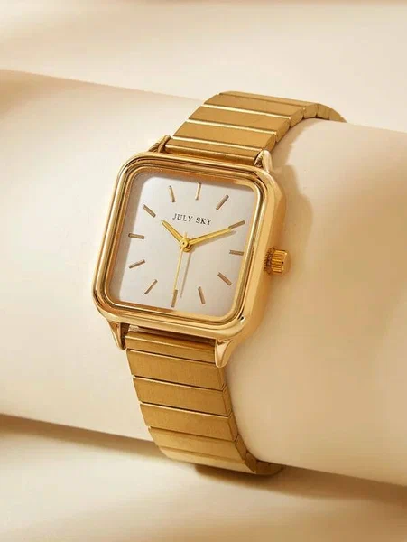 Shein - Minimalist Square Pointer Quartz Watch