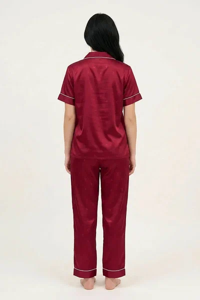 BLS - Satin Pajama Set - Maroon