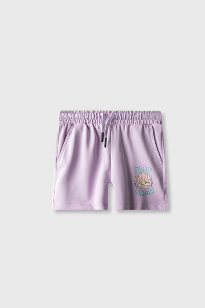 Lilac Shine Terry Shorts