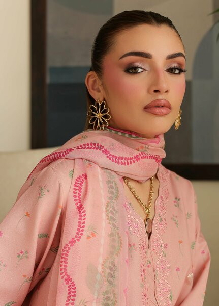 Sahl by Rashid Textiles Unstitched Embroidered Lawn Karandi 3 Piece Suit RT26USLK D-3912 - Casual Collection
