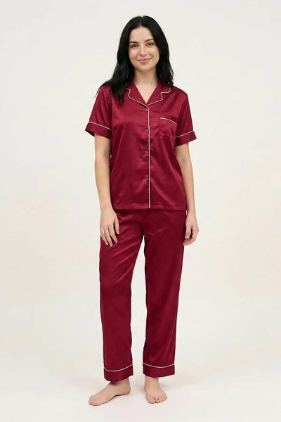 BLS - Satin Pajama Set - Maroon