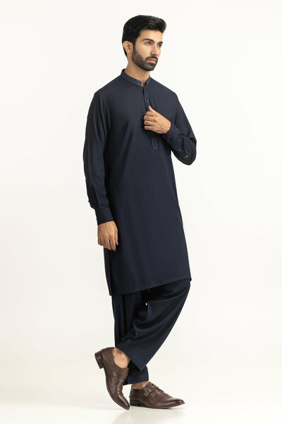 Regular Fit Embroidered Suits