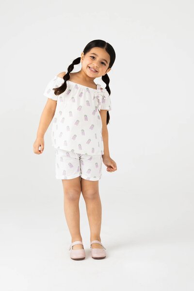 Purple Fruit Fiesta Dress Set