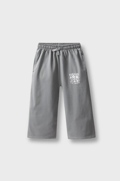 Grey Blooming Trousers