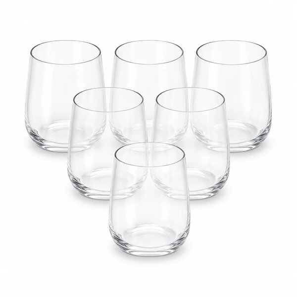 6 Pcs Clear Glass Set – 420ml