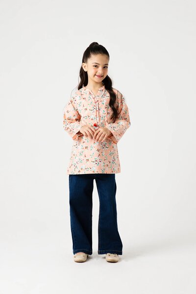 Peach Meadow Floral Top
