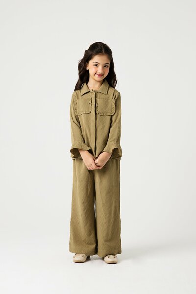 Girls Chic Pista Jacquard Co-ord Set