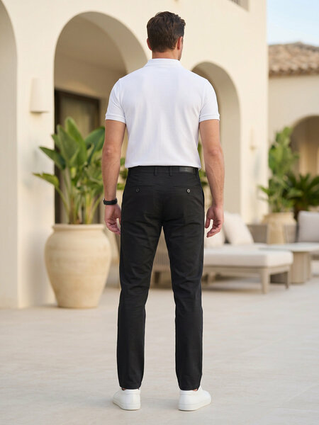 Black Smart Fit Chino Pant-75
