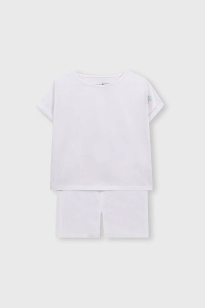 Snow Daisy Emboidered Co-ord Set