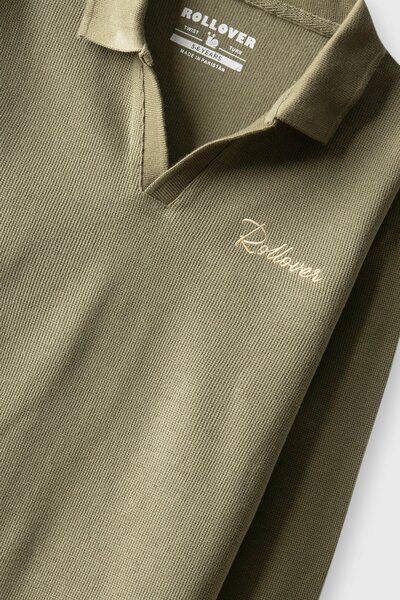 Boys Signature Olive Waffle Co-ord Set