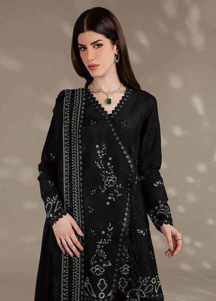 The Silk by Nureh Unstitched Embroidered Premium Silk 3 Piece Suit NU26USF S-37 - Festive Collection
