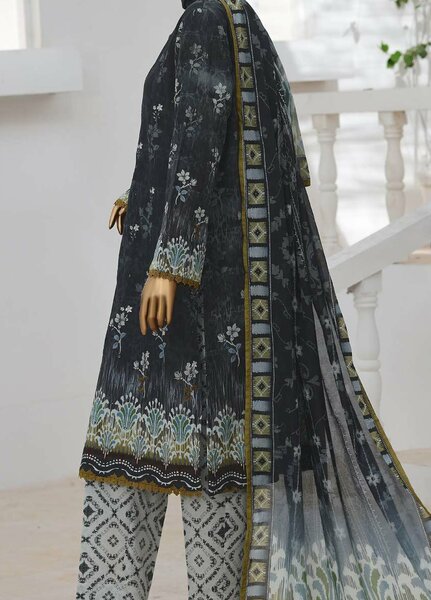 Zouk by HZ Textiles Unstitched Printed Lawn 3 Piece Suit HZ26UZL ZEC-1160 - Casual Collection