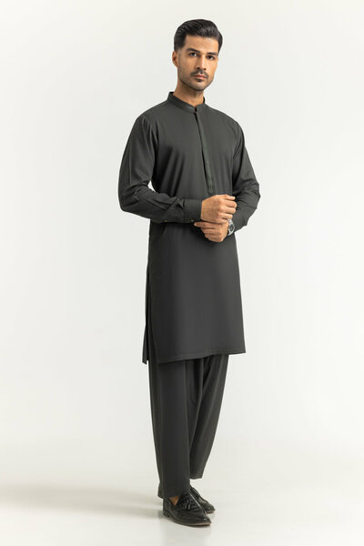 Regular Fit Embroidered Suits
