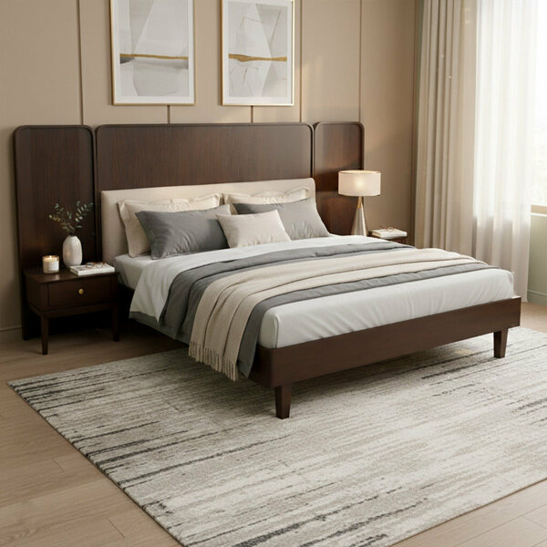 Oaklin King Size Solid Wood Bed