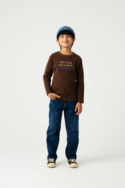 Boys Brownstone Explorer Waffle Tee