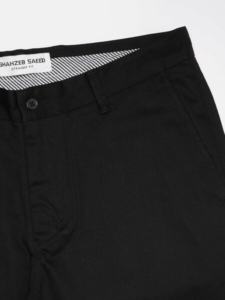 Black Straight Fit Chino Pant-70
