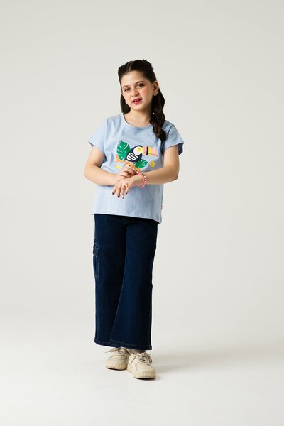 Girls Toucan Graphic Relaxed Tee
