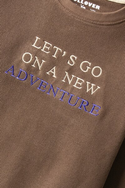 Boys Brownstone Explorer Waffle Tee