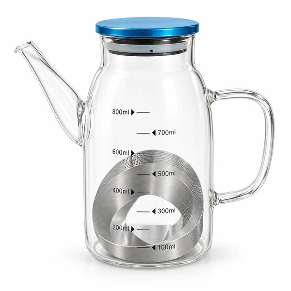 Glass Oil Bottle with Measurement Markings – 800 ml