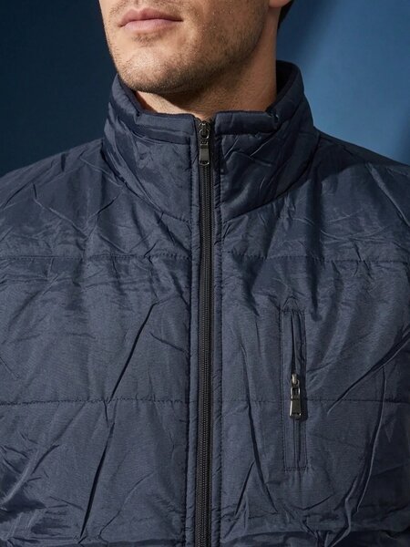 Navy Blue Imported Sleeveless Puffer (PJ-128)