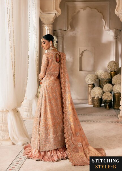 AIK Atelier Unstitched Embroidered Tissue 3 Piece Suit AIK26UAW D-02 - Wedding Collection
