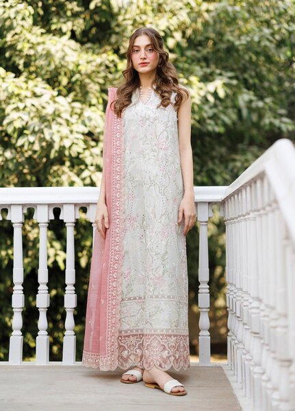 Summer Together by Afrozeh Unstitched Embroidered Lawn 3 Piece Suit AF26UST D-5 AUREVIA - Festive Collection