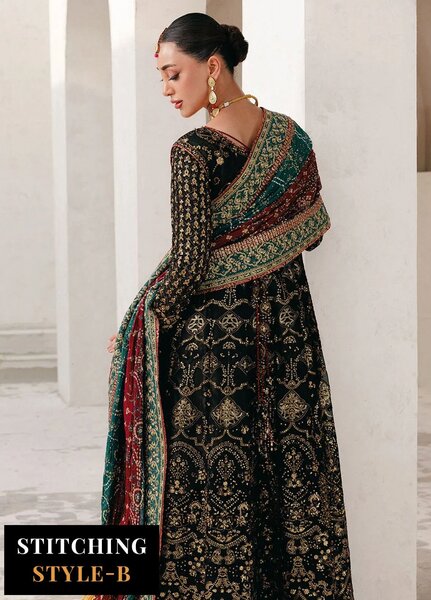 Aik Atelier Embroidered Chiffon Suits Unstitched 3 Piece AIK25WU D-05 - Formals Collection
