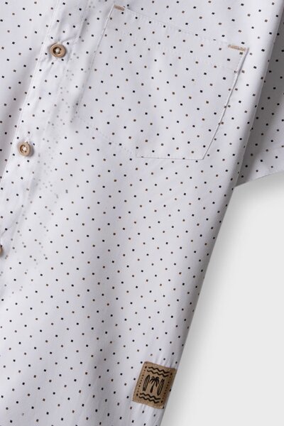 Boys Classic Dot Cotton Shirt