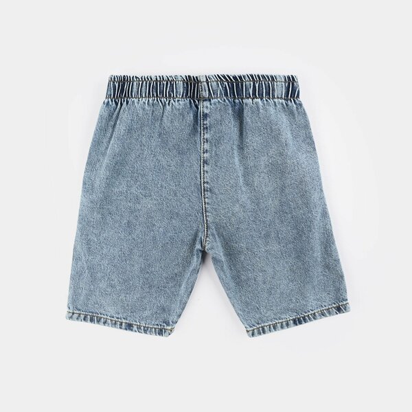 Girls Denim Stretch Short - Light Blue