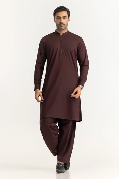 Regular Fit Embroidered Suits