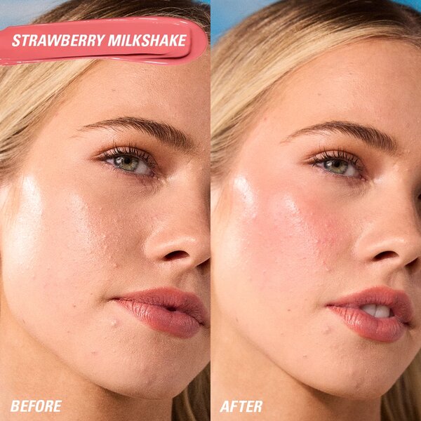 Revolution Superdewy Liquid Blush Burst Strawberry Milkshake Cool Pink
