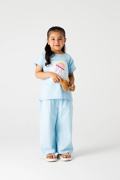 Girls Aqua Drift Co-ord Set