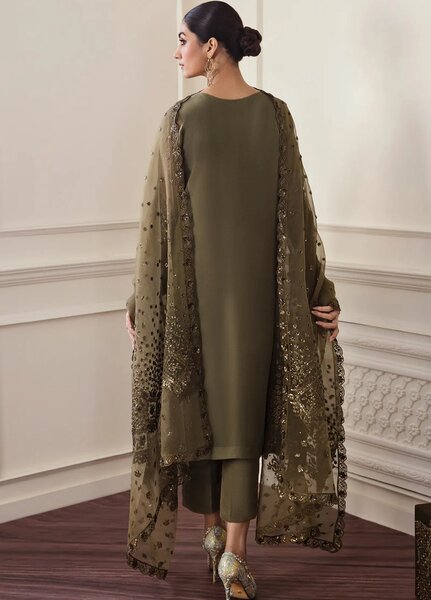 Chantelle by Baroque Unstitched Embroidered Chiffon 3 Piece Suit BQ26UFC BQU-PR-D295 - Festive Collection