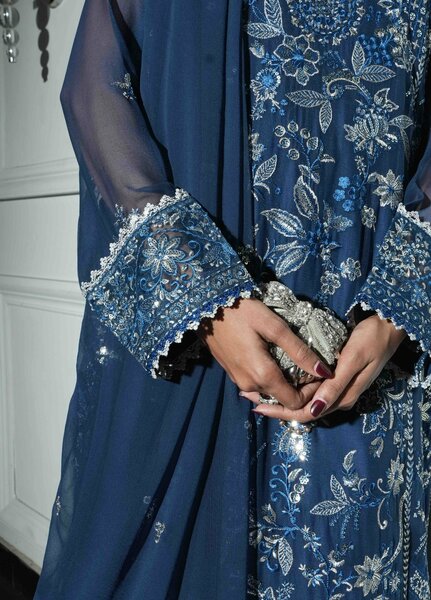 Maison d'or by Sahane RTW Embroidered Chiffon 3 Piece Suit CT 27002P Nael - Festive Collection