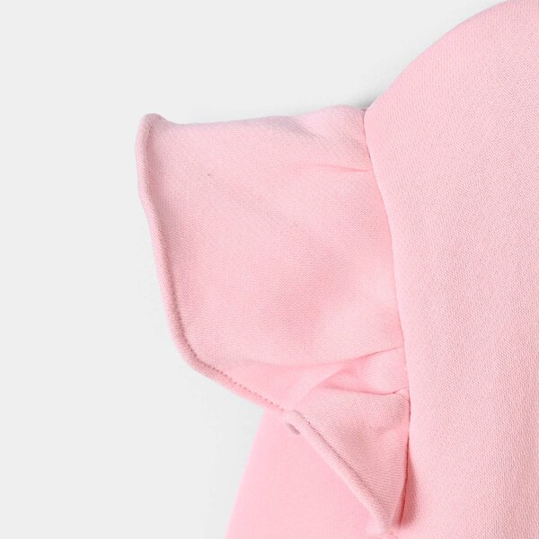 Girls Fleece Sweatshirt Good Days- Pink