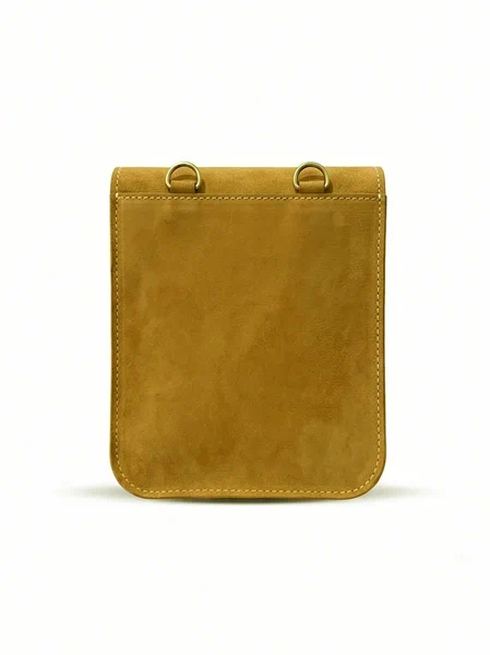 Pull Up Leather Cross Body Bag Camel
