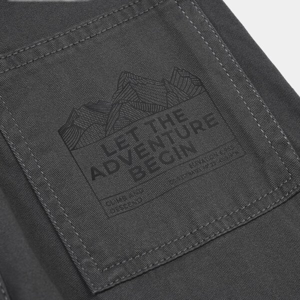 Boys Cotton Twill Pant – Dark Grey