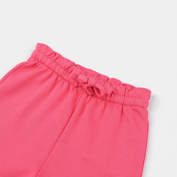 Infant Girls Jersey Terry Shorts (Basic) - Hot Pink