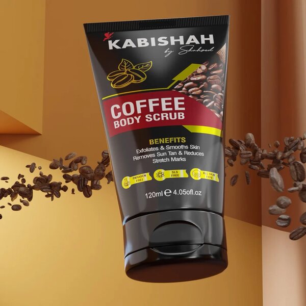 Coffee Body Scrub Pack of 2 - Exfoliates, Removes Tan & Reduces Stretch Marks