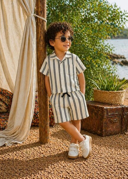 BabyCo Kids RTW Printed Cotton Co-Ord Sets Suit Sand Monaco Kids - Casual Collection