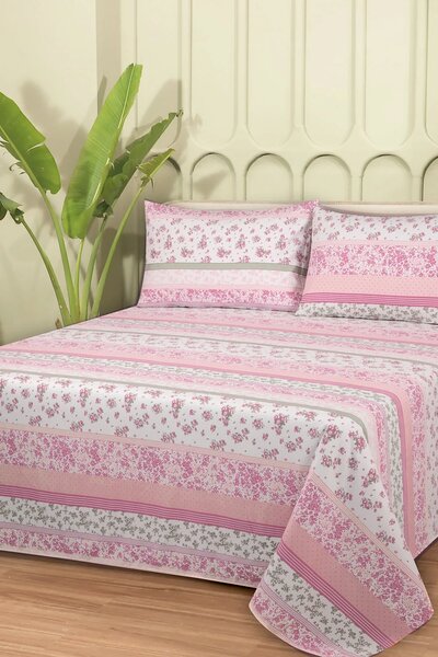 Linen Collection MFJP Printed Bed Sheet Set