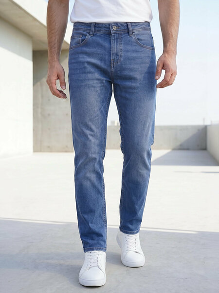Blue Straight Fit Jeans 61