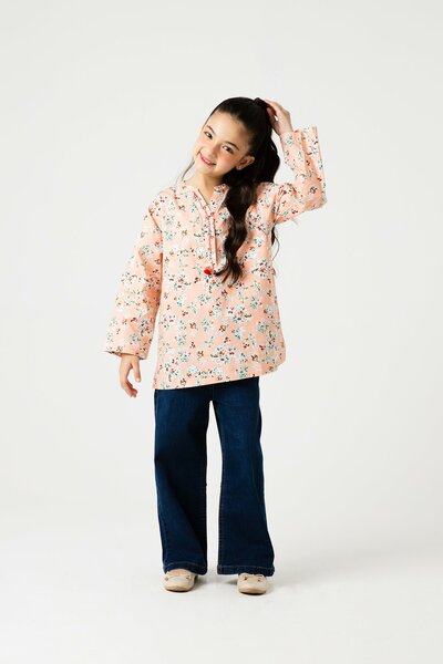 Peach Meadow Floral Top