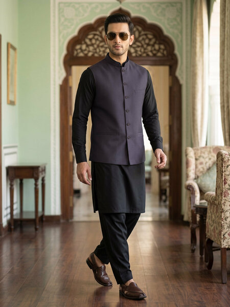 Maroon Waist Coat (WC-214)